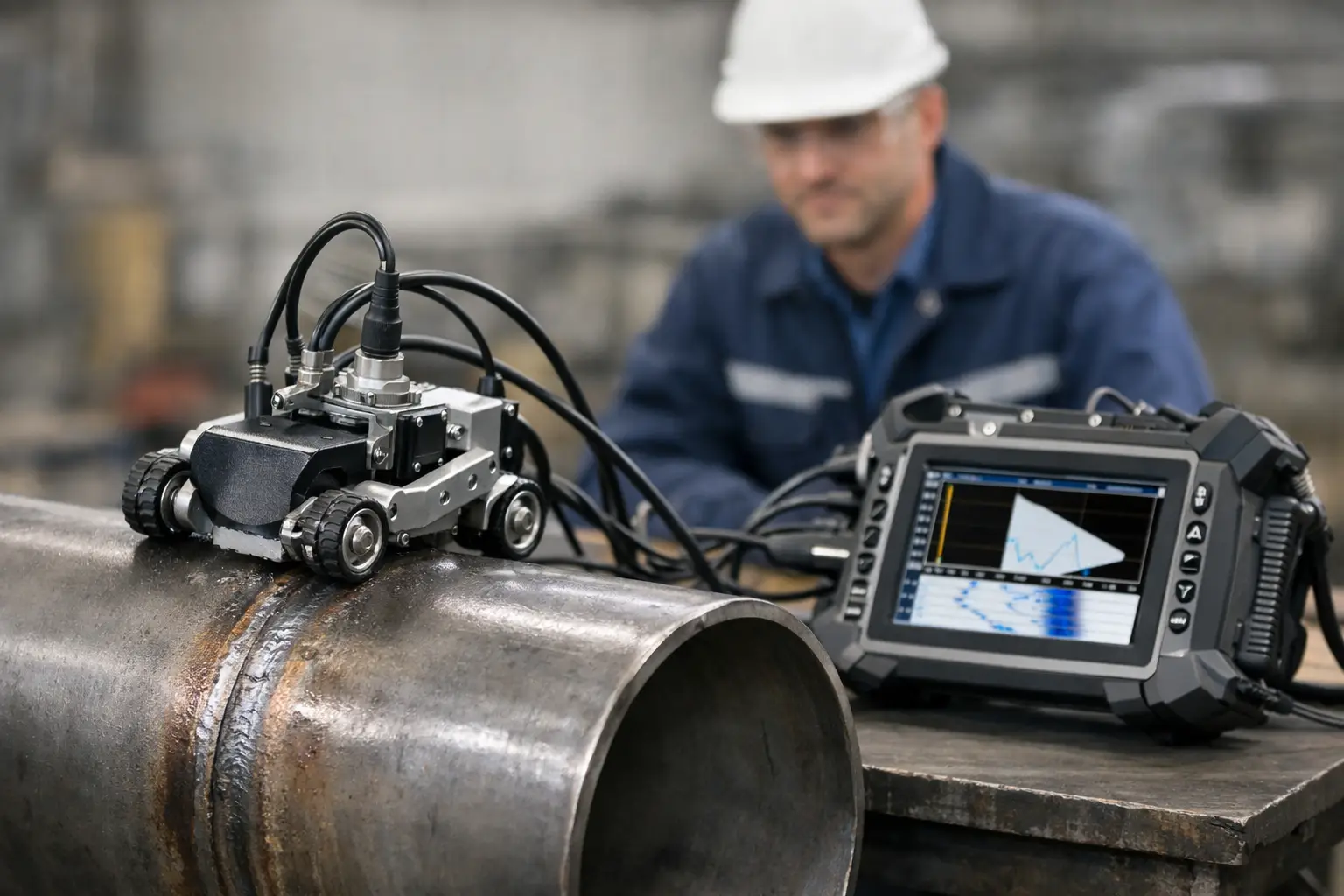 Weld Inspection Setup Example for PAUT Scans